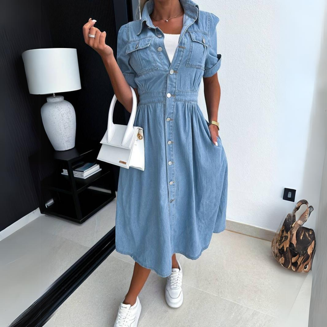 Ada™ l Denim losse jurk