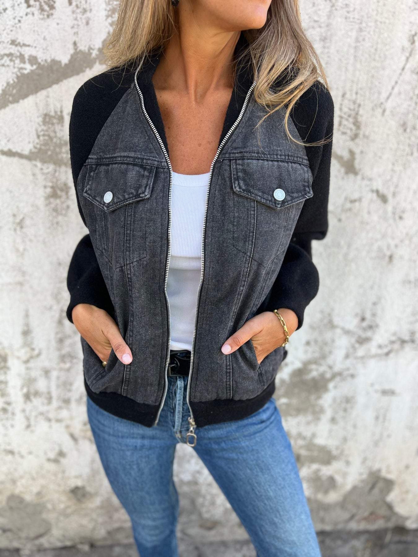 Mirandel™ l Casual V-neck Zipper Jacket