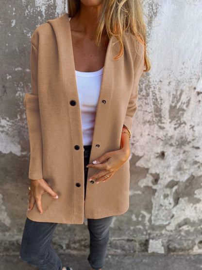 Noa™ | Relaxed Fit Hoodie met knopen