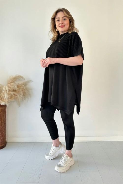 Melanie™| Gebreid Shirt met Ronde Hals en Broek