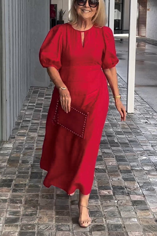 Minora™ | Stijlvolle katoenen en linnen jurk