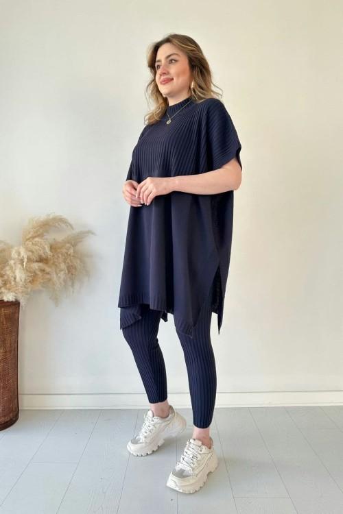 Melanie™| Gebreid Shirt met Ronde Hals en Broek