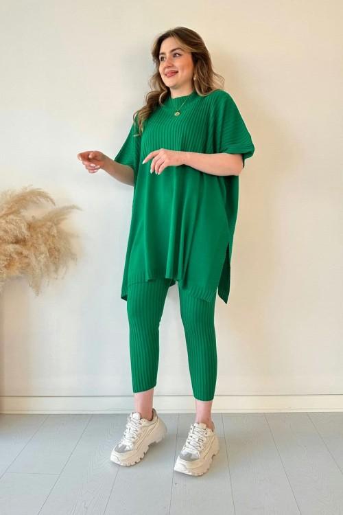 Melanie™| Gebreid Shirt met Ronde Hals en Broek