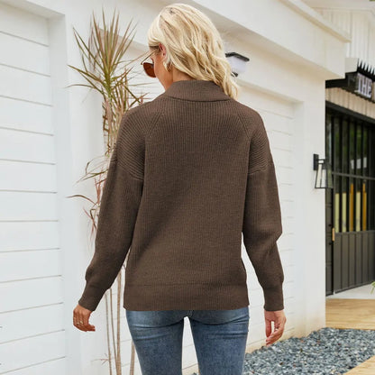 Anouk™ | Gebreide Halfzip Trui