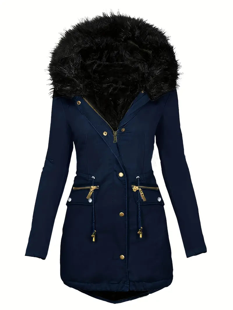 Elora™ |  Stijlvolle Dames Winterjas Met Capuchon