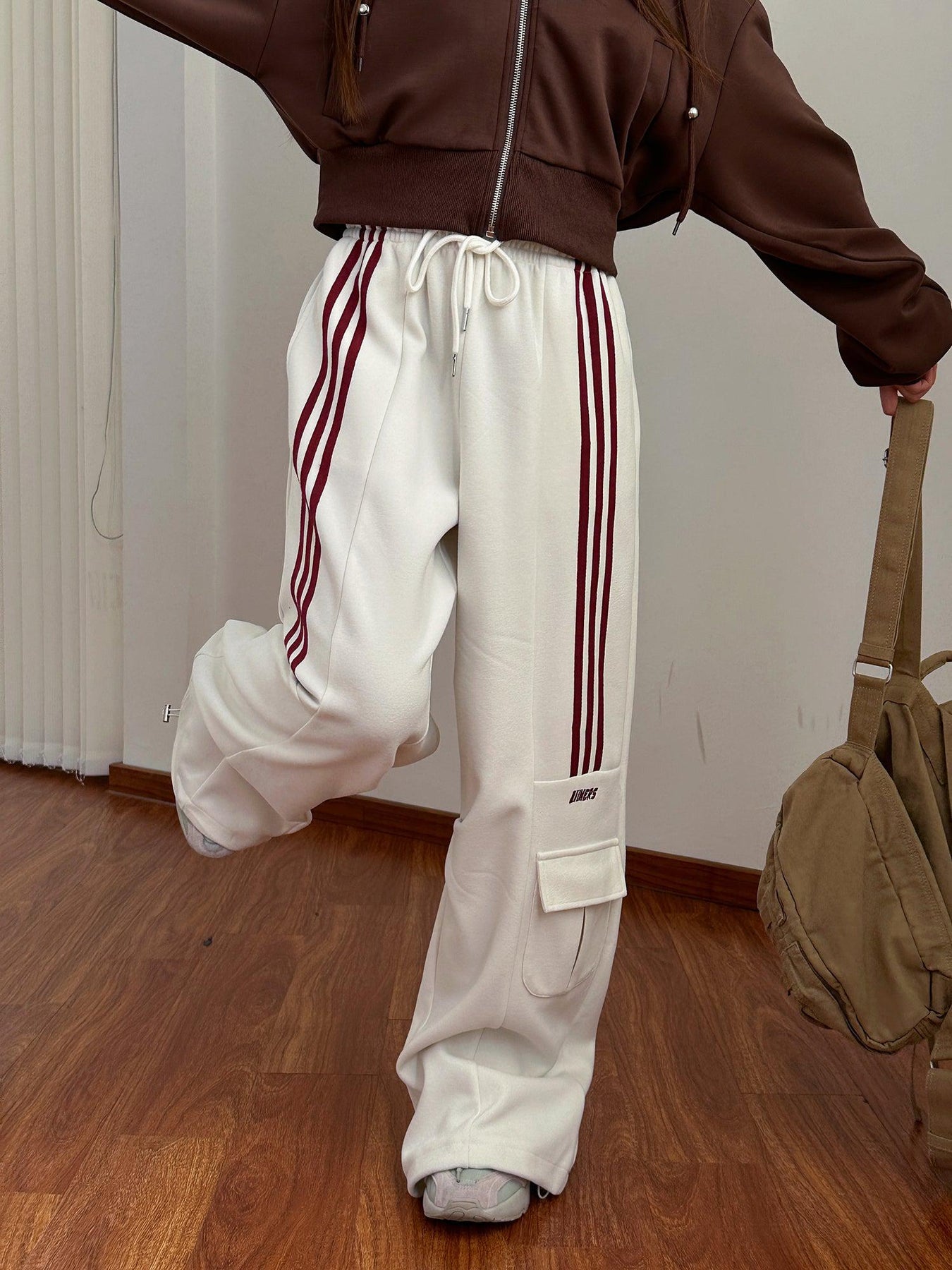 Sela™ l American retro wijde pijpen broek