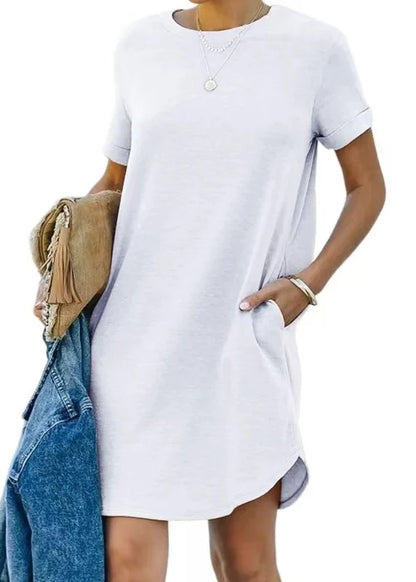 Jerah™ | Dames Jurk met Korte Mouw Zakken