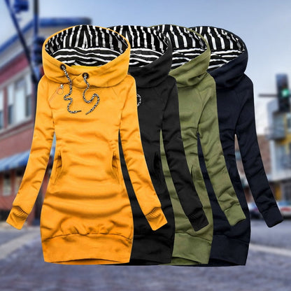 Nadia™ | Warme Lange Mouw Jurk