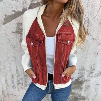 Aaliyah™ | Dames Spliced Denim Jack