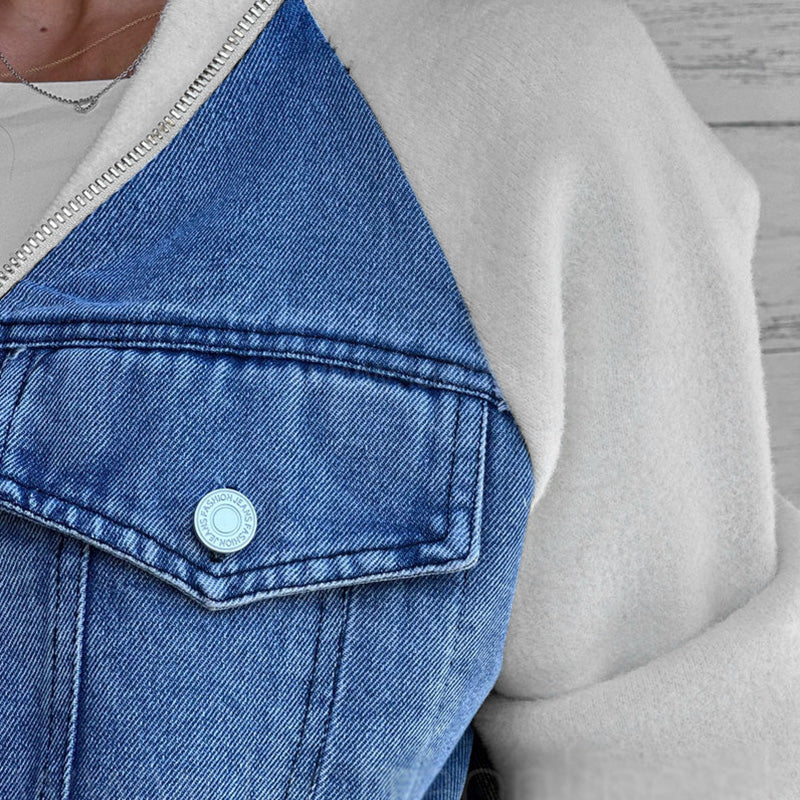 Aaliyah™ | Dames Spliced Denim Jack
