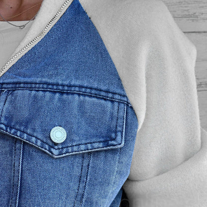 Aaliyah™ | Dames Spliced Denim Jack