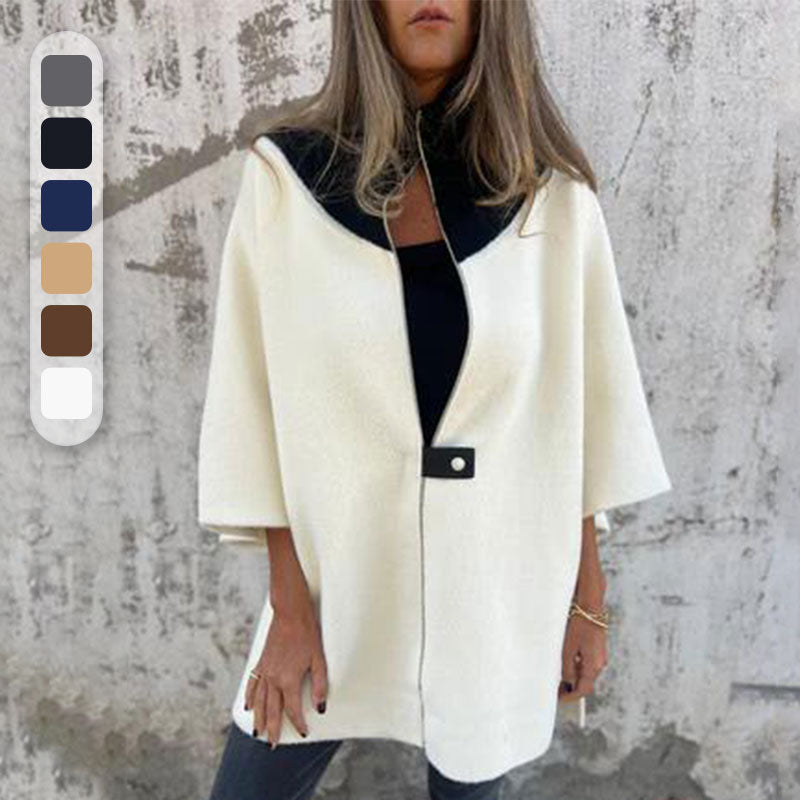 Maryam™ | Stijlvolle Tweekleurige Vrouwenjas