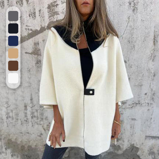 Maryam™ | Stijlvolle Tweekleurige Vrouwenjas