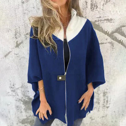 Maryam™ | Stijlvolle Tweekleurige Vrouwenjas