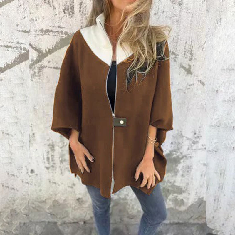 Maryam™ | Stijlvolle Tweekleurige Vrouwenjas