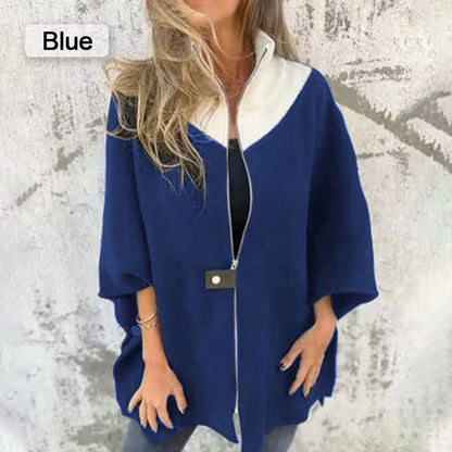 Maryam™ | Stijlvolle Tweekleurige Vrouwenjas